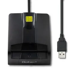 Inteligentny czytnik chipowych kart ID Qoltec SCR-0634 USB typu C
