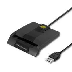 Inteligentny czytnik chipowych kart ID Qoltec SCR-0634 USB typu C