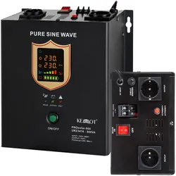 Inwerter solarny przetwornica naścienna KEMOT PROsolar-800 12V 230V 800VA/500W SINUS