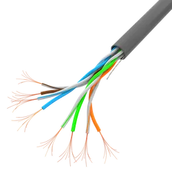 Kabel sieciowy LAN UTP ethernet skrętka RJ45 305m KAT-5E LINKA CCA szary Lanberg