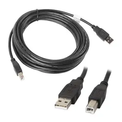 Kabel do drukarki 5 metrów USB-A / USB-B czarny Lanberg