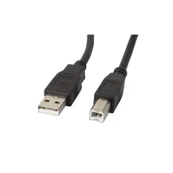 Kabel USB-A-USB-B 2.0 5M czarny Lanberg