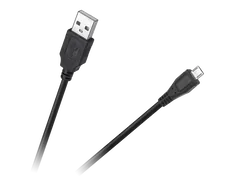 Kabel USB - microUSB 1,5 m - czarny