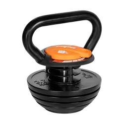 Kettlebell żeliwny automatyczny REBEL ACTIVE regulowany 3,5kg - 18kg