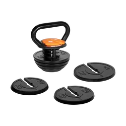 Kettlebell żeliwny automatyczny REBEL ACTIVE regulowany 3,5kg - 18kg