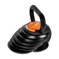 Kettlebell żeliwny automatyczny REBEL ACTIVE regulowany 3,5kg - 18kg