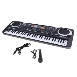 Keyboard pianino elektryczne dla dzieci 61 klawiszy   mikrofon