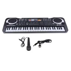 Keyboard pianino elektryczne dla dzieci 61 klawiszy   mikrofon