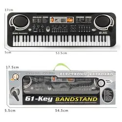 Keyboard pianino elektryczne dla dzieci 61 klawiszy   mikrofon