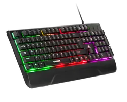 Klawiatura gamingowa Kruger&amp;Matz Warrior GK-80 LED RGB  + mysz gamingowa + mata podświetlana