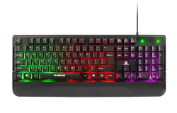 Klawiatura gamingowa Kruger&amp;Matz Warrior GK-80 LED RGB  + mysz gamingowa + mata podświetlana