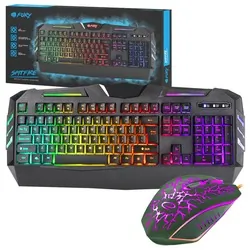 Klawiatura gamingowa podświetlana FURY SPITFIRE   mysz dla graczy