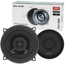 Komplet 2-drożnych głośników samochodowych BLOW WH-1516 5 cali 4 Ohm 120 W