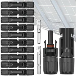 Konektor solarny Qoltec 1000V złącze MC4 męskie   żeńskie 10 szt.
