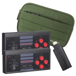 Konsola gamingowa bezprzewodowa do gier Mini 8-BIT HDMI R2invest 628 gier   etui ochronne