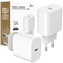 Ładowarka sieciowa ART GaN 20W USB-C PD QC 3A