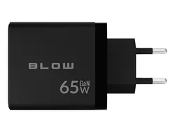 Ładowarka sieciowa GAN LCD gniazdo USB   2xUSB-C PD 65W watomierz - czarna