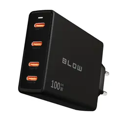 Ładowarka sieciowa GAN USB-Cx4 PD 100W - czarna