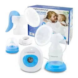 Laktator elektryczny ręczny 2W1 Esperanza GEMELOS   akcesoria