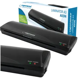 Laminator do dokumentów A3 Esperanza AEON dwa rodzaje laminacji na zimno i na gorąco