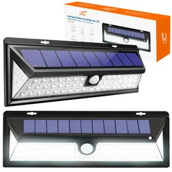 Lampa ścienna solarna LED LTC 24W z czujnikiem ruchu i zmierzchu