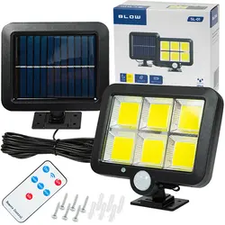 Lampa ścienna solarna regulowana LED BLOW SL-01 z czujnikiem ruchu i zmierzchu