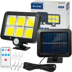 Lampa ścienna solarna regulowana LED BLOW SL-01 z czujnikiem ruchu i zmierzchu
