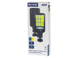 Lampa ścienna solarna regulowana LED BLOW SL-02 z czujnikiem ruchu i zmierzchu