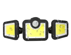 Lampa ścienna solarna regulowana LED LTC 20W z czujnikiem ruchu i zmierzchu + pilot
