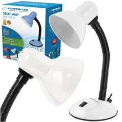 Lampka biurkowa E27 Esperanza ARCTURUS - biała