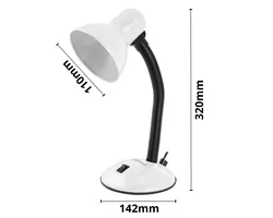 Lampka biurkowa E27 Esperanza ARCTURUS - biała