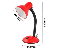 Lampka biurkowa E27 Esperanza ARCTURUS - czerwona