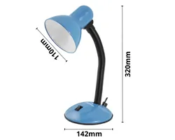 Lampka biurkowa E27 Esperanza ARCTURUS - niebieska