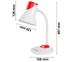 Lampka biurkowa E27 Esperanza POLARIS - czerwona