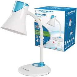 Lampka biurkowa E27 Esperanza POLARIS - niebieska
