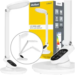 Lampka biurkowa LED Rebel z wyświetlaczem (zegar, timer)