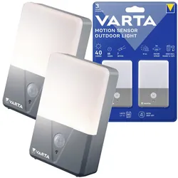 Lampka zewnętrzna VARTA Motion Sensor Outdoor Light z czujnikiem ruchu zestaw 2 szt