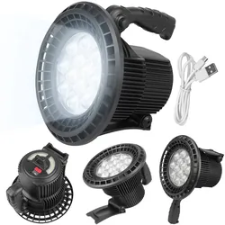 Latarka ręczna szperacz LTC 168xLED 1600lm   30xSMD 300lm   stroboskop akumulator 7500mAh