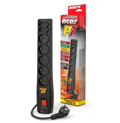 Listwa zasilająca ACAR P7 1.5m 7X 230V PL czarna