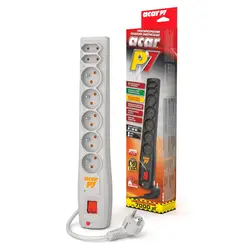 Listwa zasilająca ACAR P7 1.5m 7X 230V PL szara