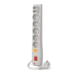 Listwa zasilająca ACAR P7 3m 7X 230V PL szara