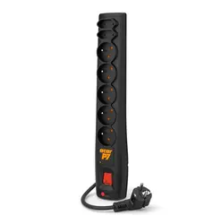 Listwa zasilająca ACAR P7 3m 7X 230V PL czarna