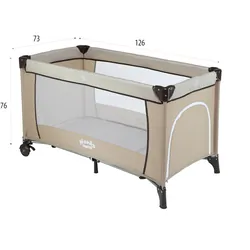 Łóżeczko turystyczne kojec Handkids Simple + torba + moskitiera - beżowe