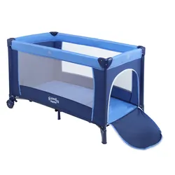 Łóżeczko turystyczne kojec Handkids Simple + torba + moskitiera - niebieskie