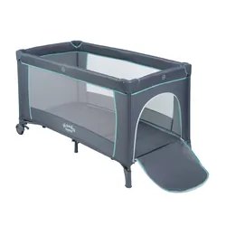 Łóżeczko turystyczne kojec Handkids Simple + torba + moskitiera - szare