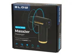 Masażer pistolet do masażu mięśni BLOW Wave 3000   4 głowice
