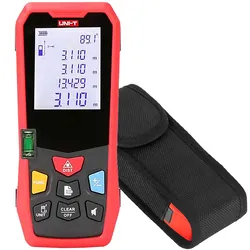 Miernik dalmierz laserowy LM100  100 metrów zasilany baterią + baterie + etui