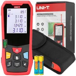 Miernik dalmierz laserowy LM150 150 metrów zasilany baterią + baterie + etui