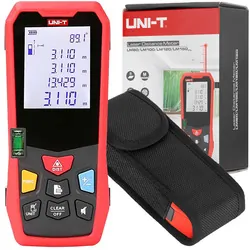 Miernik dalmierz laserowy LM80  80 metrów zasilany baterią   baterie   etui