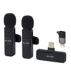 Mikrofon bezprzewodowy do smartfona USB-C BLOW zestaw 2 szt